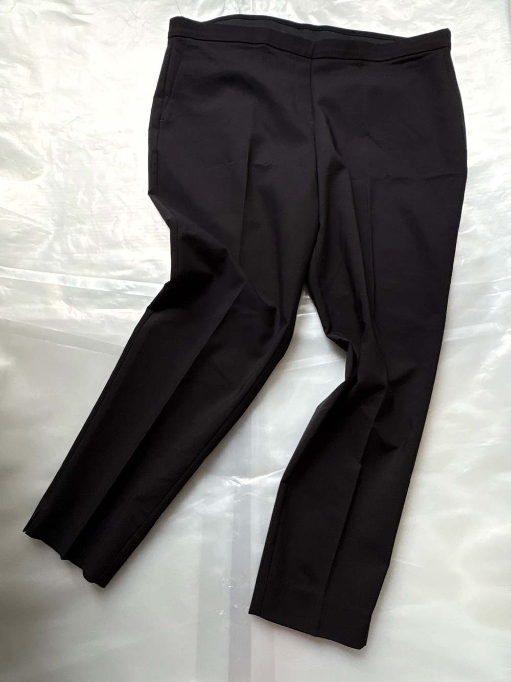 NWT Chaus New York Solid Black Dress Pants / Career Trousers L -style: 799376